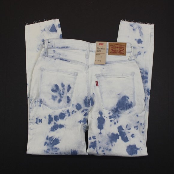 Women's Levi's 721 High Rise Skinny Ankle Jeans (228500112) Indigo Earthy - 6 - Picture 3 of 6